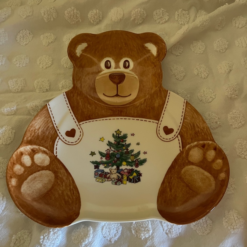 Nikko Japan 🎄 Christmastime Teddy Bear 🧸 Cookie Dessert Platter 🎄